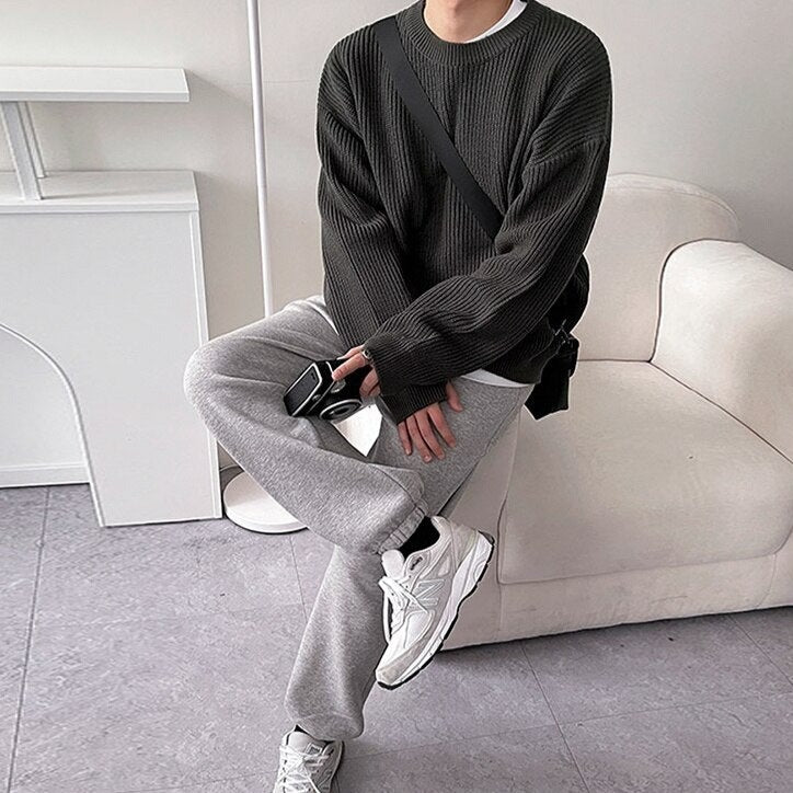 Knit Crew Neck Sweater