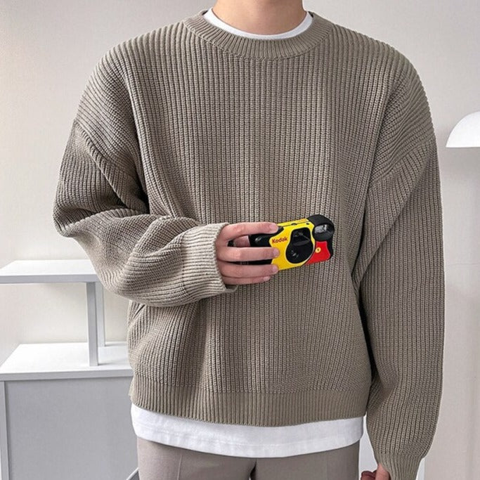 Knit Crew Neck Sweater
