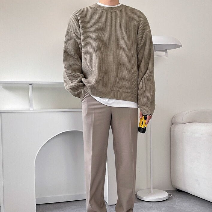 Knit Crew Neck Sweater