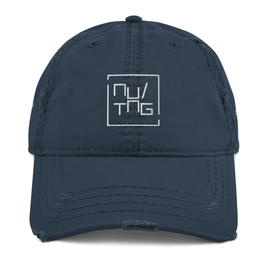 Embroidered Distressed Logo Cap