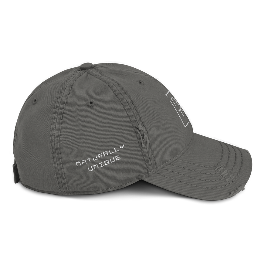 Embroidered Distressed Logo Cap