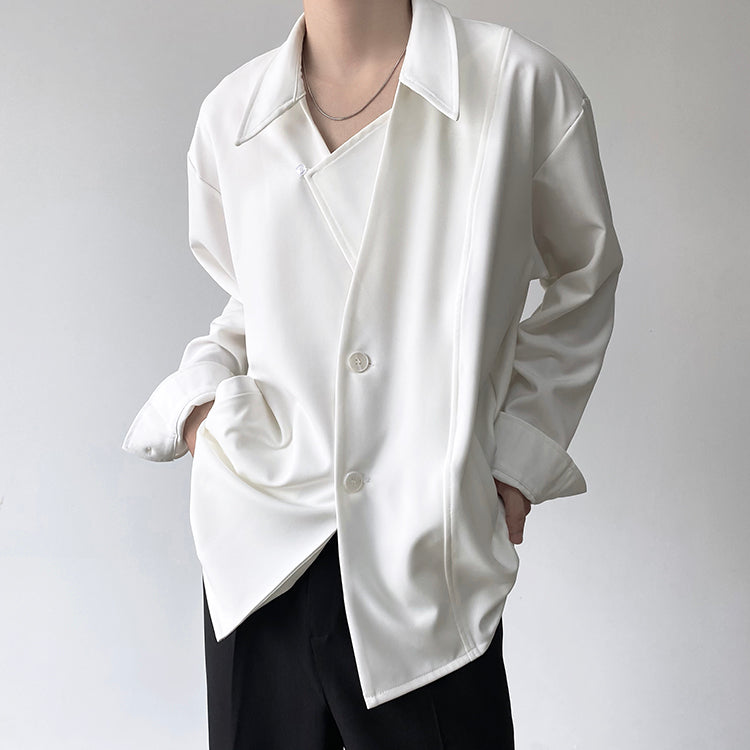 Layered Minimalist Shirt Jacket