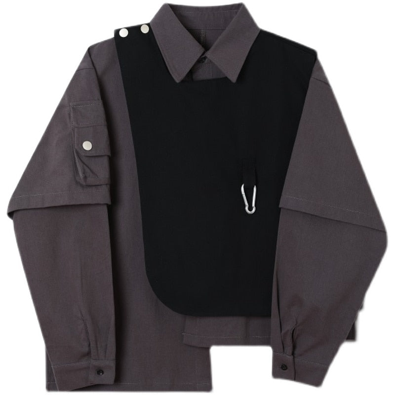 Asymmetrical Utility Vest Shirt
