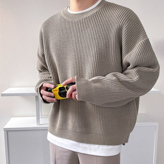 Knit Crew Neck Sweater