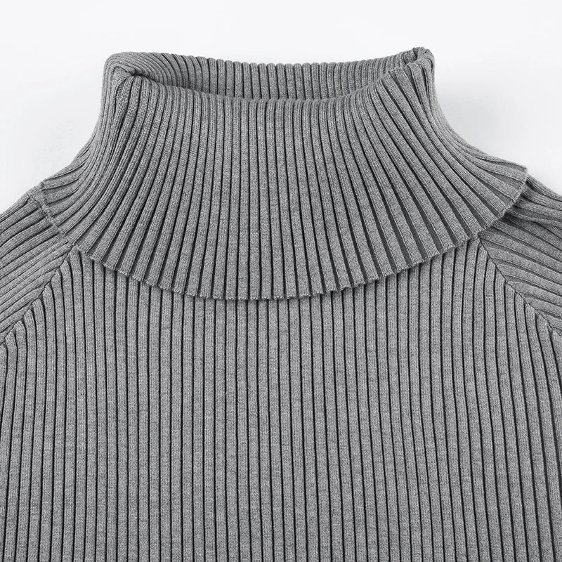 Ribbed Side Zip Sweater