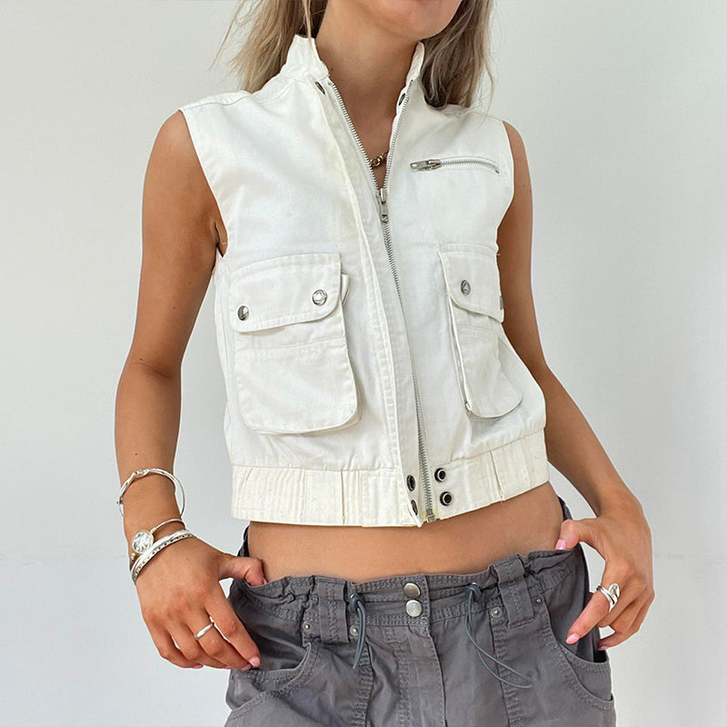 The Cropped Utility Vest