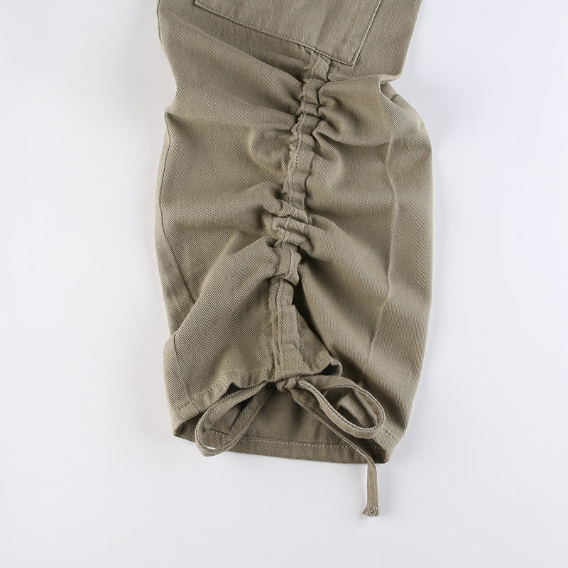 Vintage Shirred Utility Pants