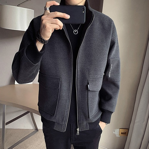 Men's Minimalist Wool Jacket