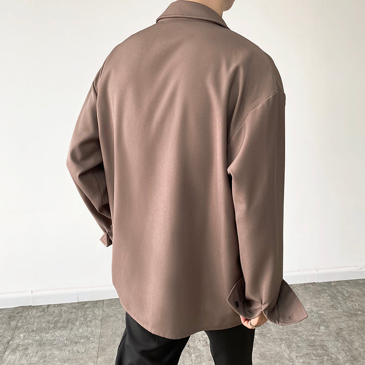 Layered Minimalist Shirt Jacket