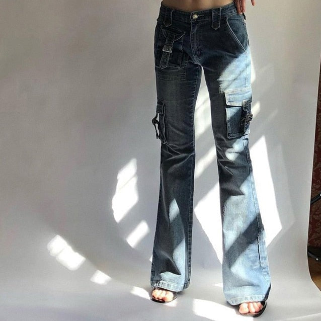 Low Rise Utility Jeans